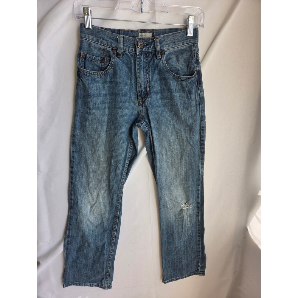 Gap Straight Fit Jeans Boys Blue Medium Wash Straight Mid Rise Straight